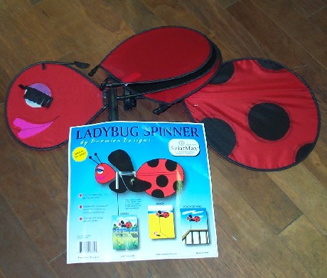 Lady Bug Wind Spinner